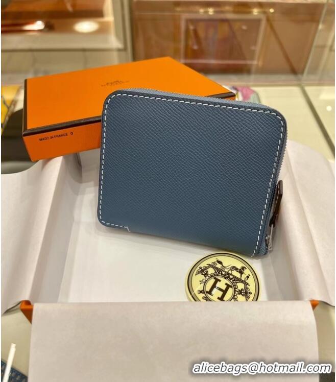 Popular Style Hermes Constance Wallets espom leather H2298 Blue