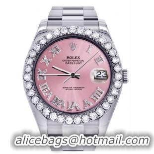 Inexpensive Rolex Watch Datejust 36mm Oystersteel and Silver Band RX5896 White Mother Pearl