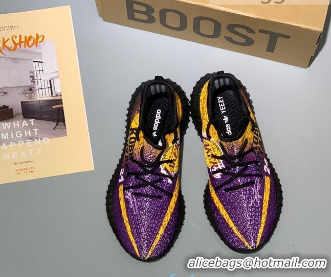 Perfect Adidas Yeezy Boost 350 V2 Static Sneakers 082871 Purple/Yellow