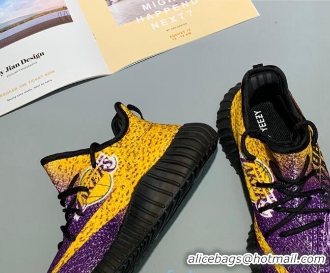 Perfect Adidas Yeezy Boost 350 V2 Static Sneakers 082871 Purple/Yellow