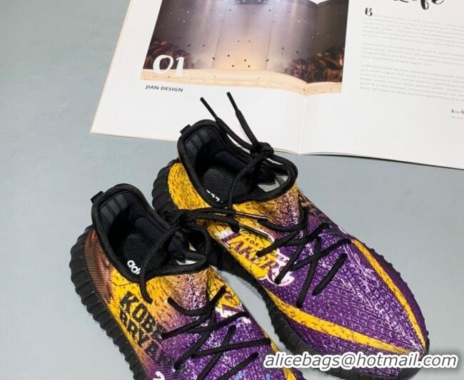 Perfect Adidas Yeezy Boost 350 V2 Static Sneakers 082871 Purple/Yellow