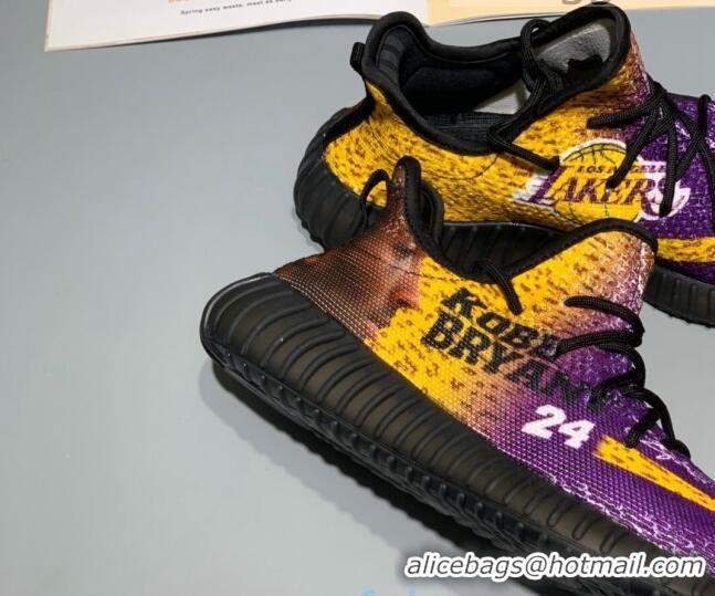 Perfect Adidas Yeezy Boost 350 V2 Static Sneakers 082871 Purple/Yellow