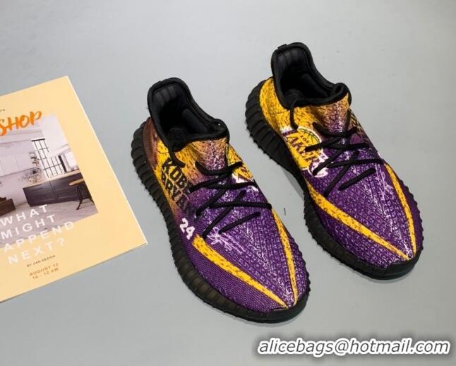 Perfect Adidas Yeezy Boost 350 V2 Static Sneakers 082871 Purple/Yellow