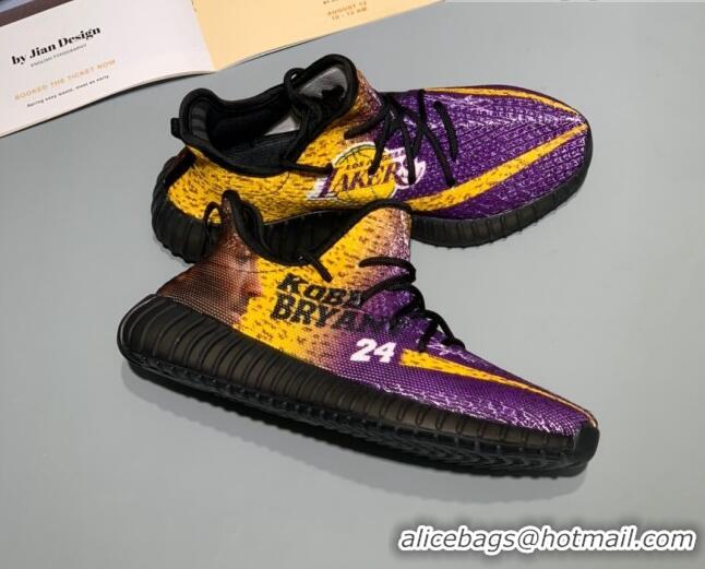 Perfect Adidas Yeezy Boost 350 V2 Static Sneakers 082871 Purple/Yellow