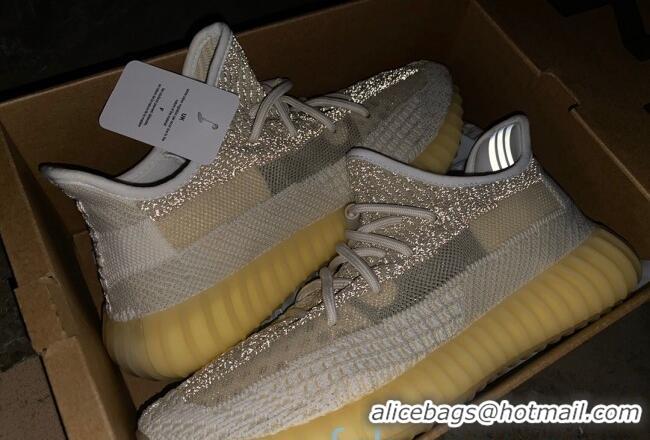 Best Luxury Adidas Yeezy Boost 350 V2 Static Sneakers Beige/White 082874