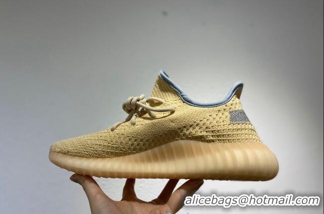 Fashion Adidas Yeezy Boost 350 V2 Static Sneakers Light Yellow/Grey 082876