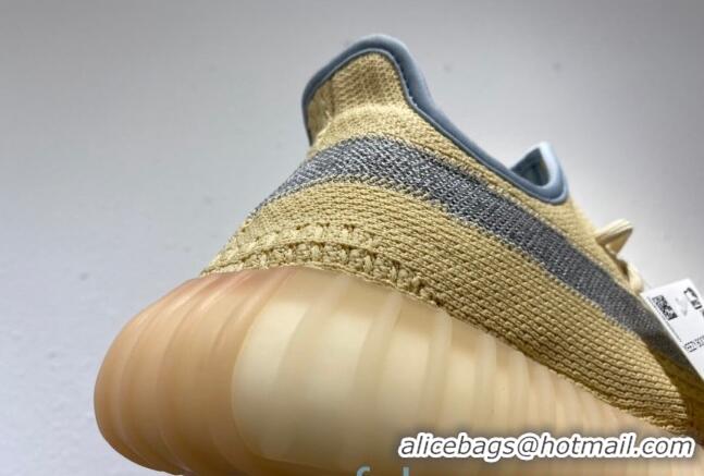 Fashion Adidas Yeezy Boost 350 V2 Static Sneakers Light Yellow/Grey 082876