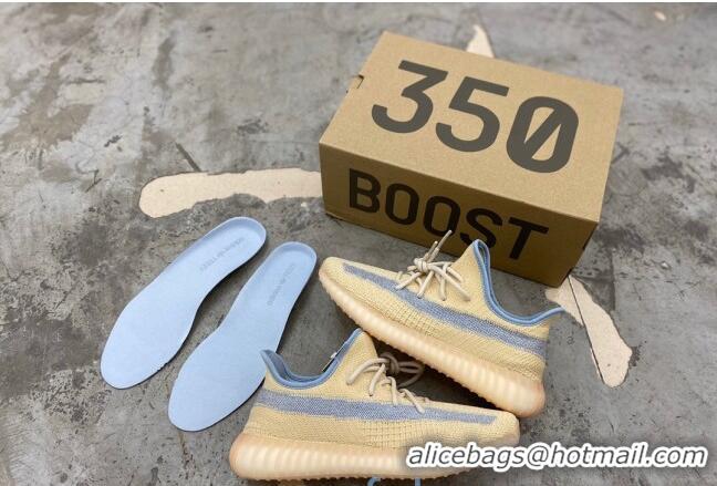 Fashion Adidas Yeezy Boost 350 V2 Static Sneakers Light Yellow/Grey 082876