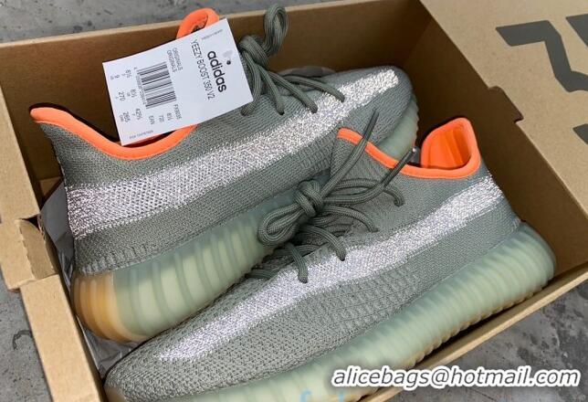 Good Quality Adidas Yeezy Boost 350 V2 Static Sneakers Grey/Orange 082879