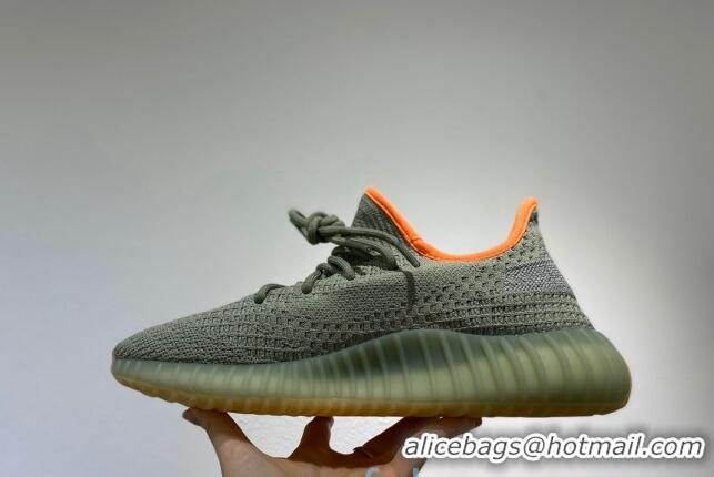 Good Quality Adidas Yeezy Boost 350 V2 Static Sneakers Grey/Orange 082879