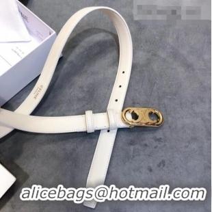 Promotional Celine Width 2.5cm Caflskin Belt C50401 White 2020