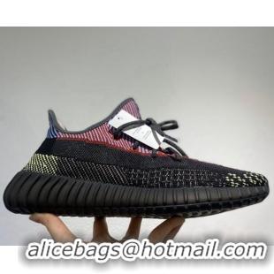 Good Quality Adidas Yeezy Boost 350 V2 Static Sneakers 082886 Black/Red/Blue