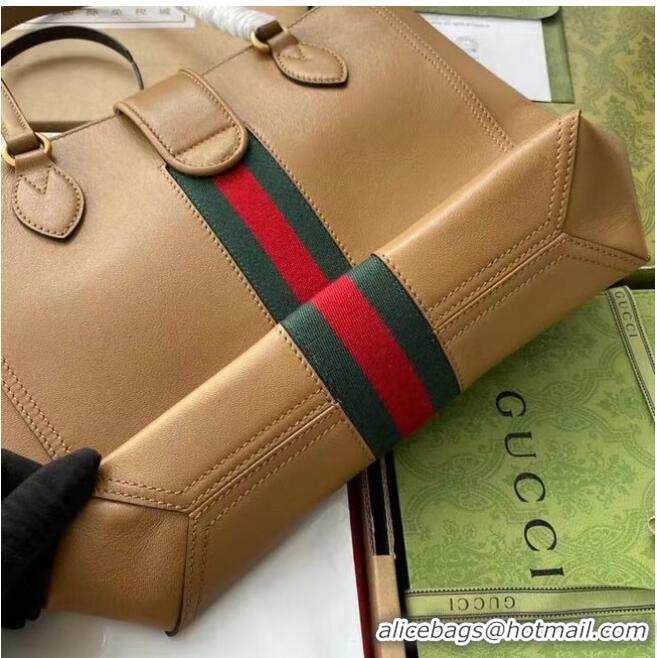 Super Quality Gucci Jackie 1961 medium tote bag 652680 Brown