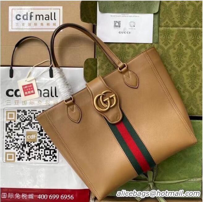 Super Quality Gucci Jackie 1961 medium tote bag 652680 Brown