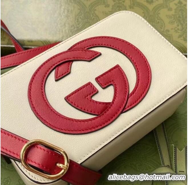 Top Quality Gucci Interlocking G mini bag 658230 White