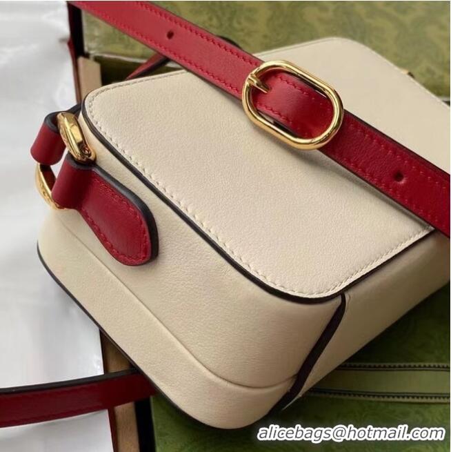 Top Quality Gucci Interlocking G mini bag 658230 White