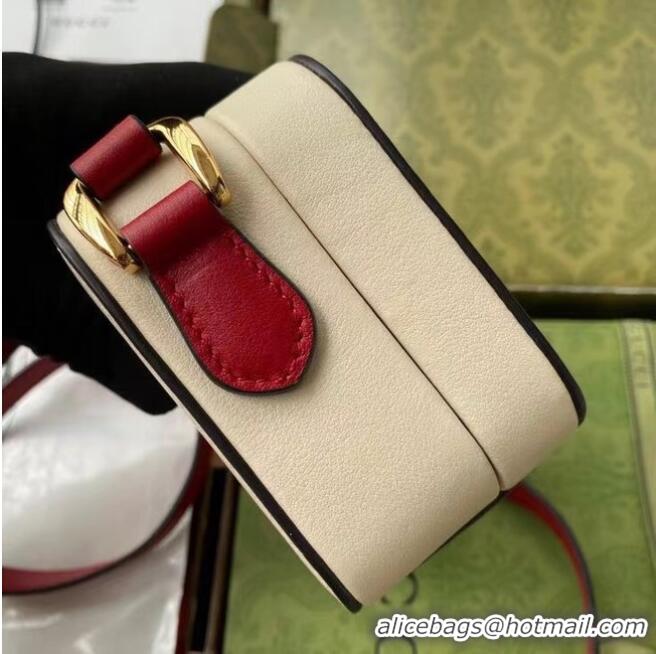 Top Quality Gucci Interlocking G mini bag 658230 White