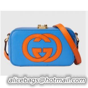 Low Cost Gucci Interlocking G mini bag 658230 Blue