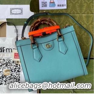 Most Popular Gucci Diana small tote bag 660195 Sky Blue