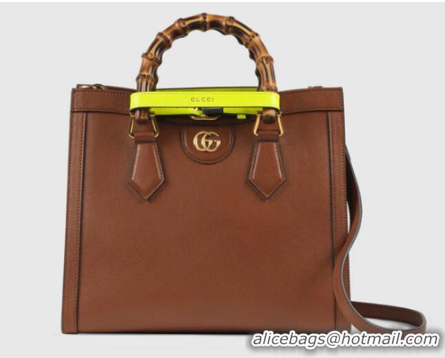 Well Crafted Gucci Diana small tote bag 660195 Brown