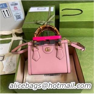 Luxury Classic Gucci Diana mini tote bag 655661 Pink