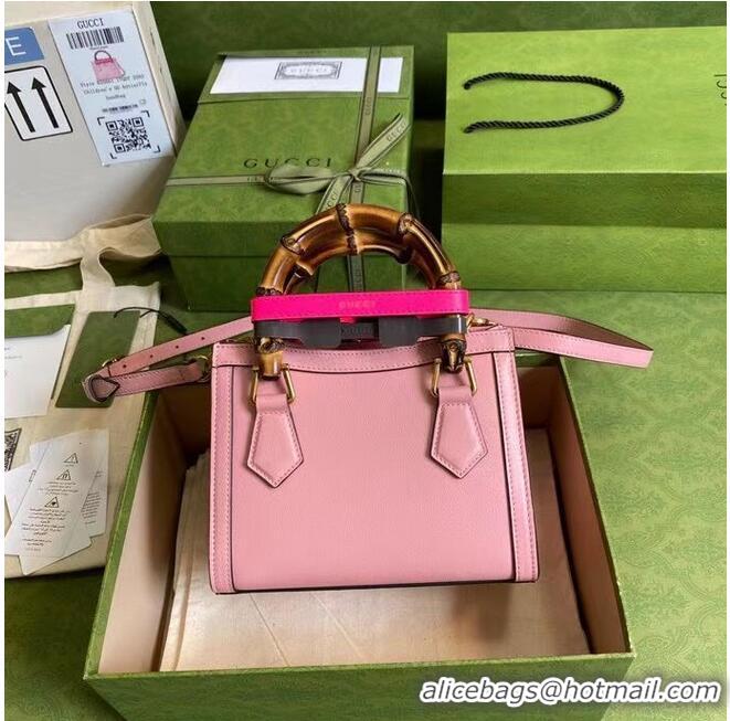 Luxury Classic Gucci Diana mini tote bag 655661 Pink