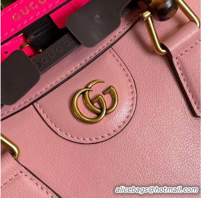 Luxury Classic Gucci Diana mini tote bag 655661 Pink