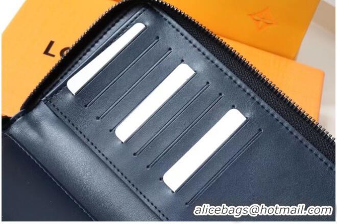 Top Quality Louis Vuitton ZIPPY WALLET VERTICAL M62295 Navy Blue