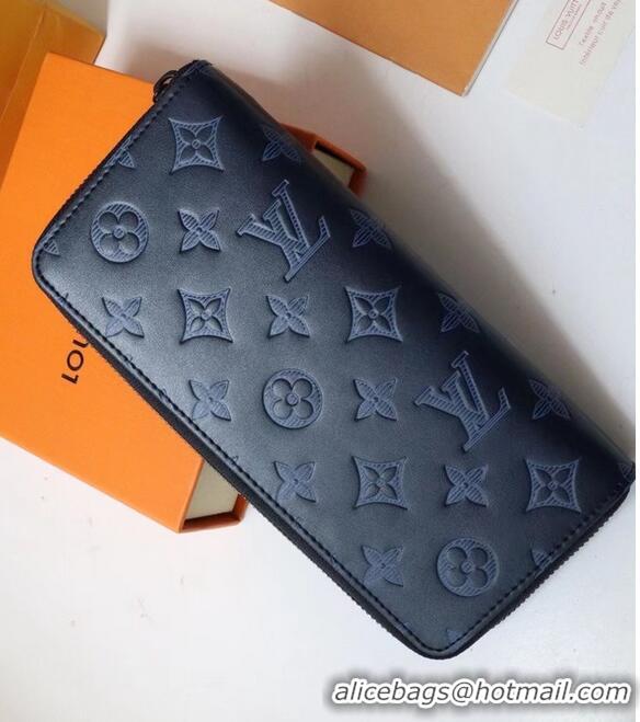 Top Quality Louis Vuitton ZIPPY WALLET VERTICAL M62295 Navy Blue