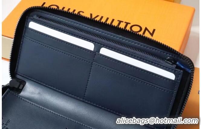 Top Quality Louis Vuitton ZIPPY WALLET VERTICAL M62295 Navy Blue