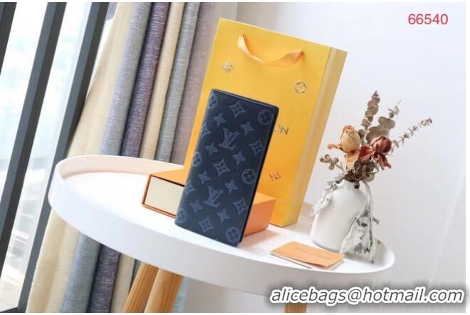 Buy Discount Louis Vuitton BRAZZA WALLET M62900 Navy Blue