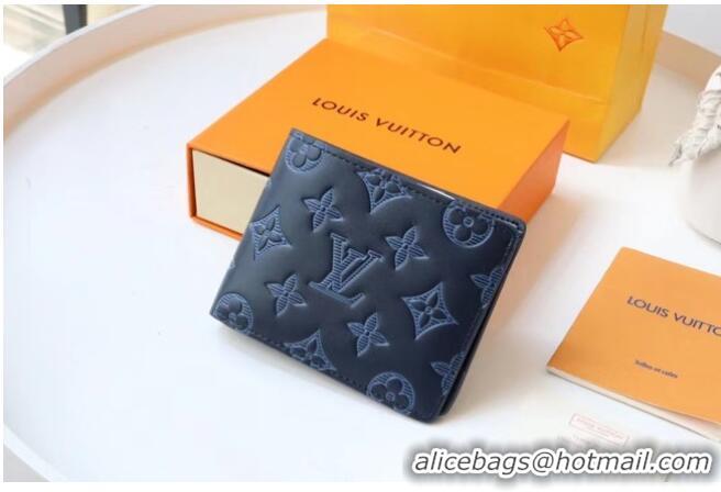 New Style Louis Vuitton MULTIPLE WALLET M70422 Navy Blue