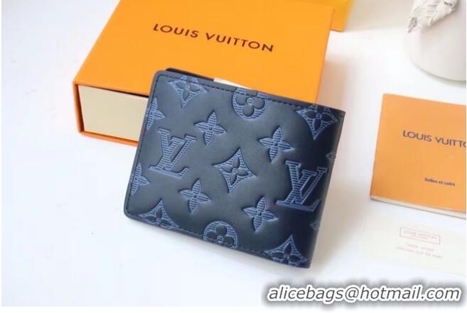 New Style Louis Vuitton MULTIPLE WALLET M70422 Navy Blue