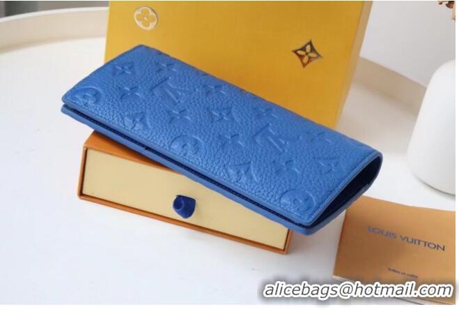 Super Quality Louis Vuitton BRAZZA WALLET M80592 blue