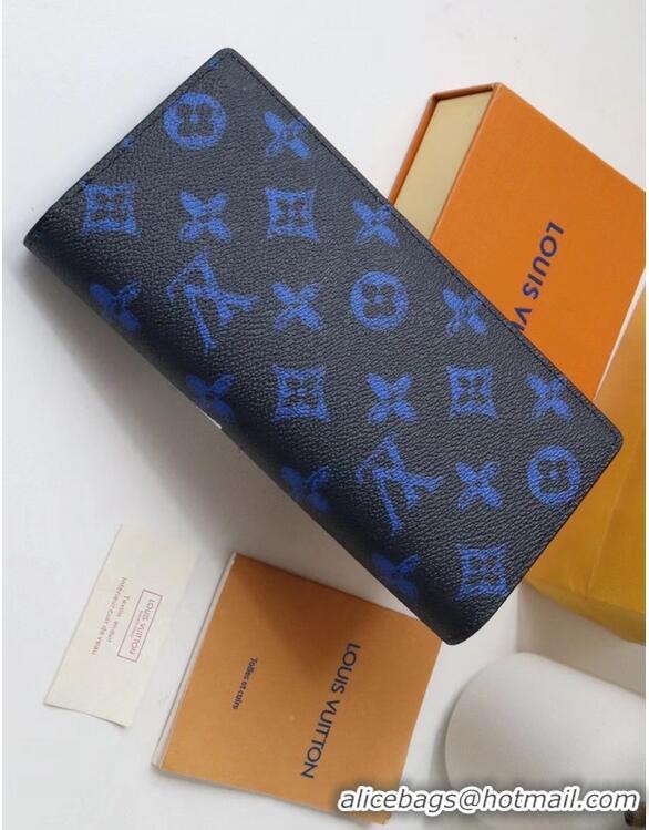 Promotional Louis Vuitton BRAZZA WALLET M80801 Blue