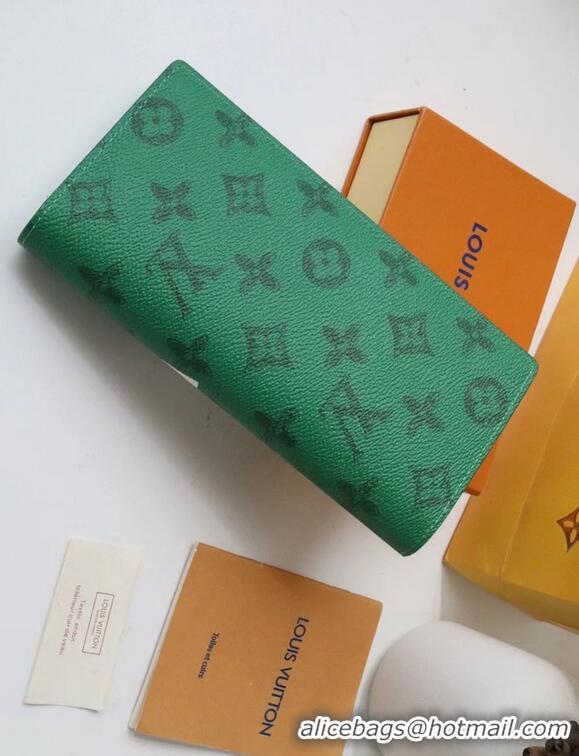 Buy Discount Louis Vuitton BRAZZA WALLET M80801 green