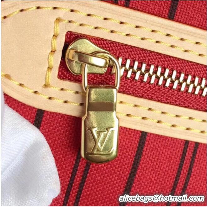 Top Quality Louis Vuitton Monogram Canvas Original NEVERFULL MM M40997 Red