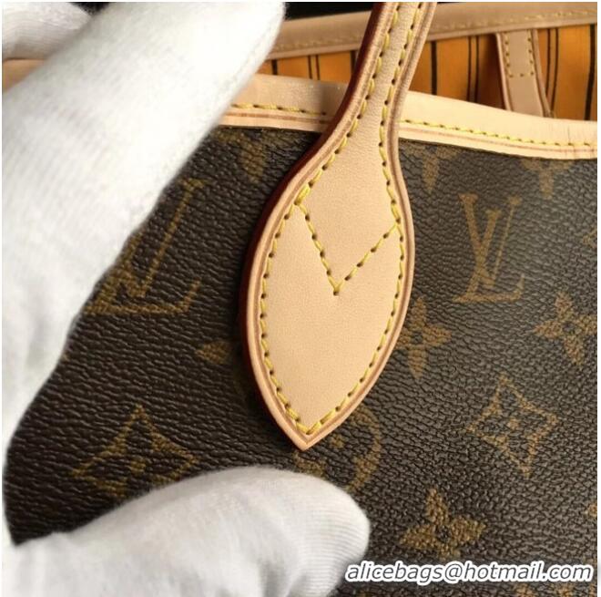 Luxury Cheap Louis Vuitton Monogram Canvas Original NEVERFULL MM M40997 Yellow