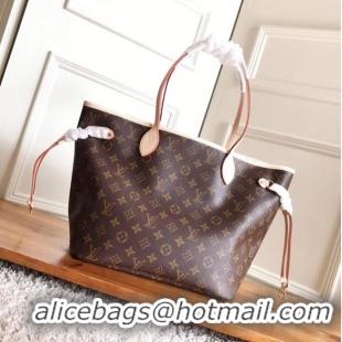 Buy Inexpensive Louis Vuitton Monogram Canvas Original NEVERFULL MM M40997 Rose