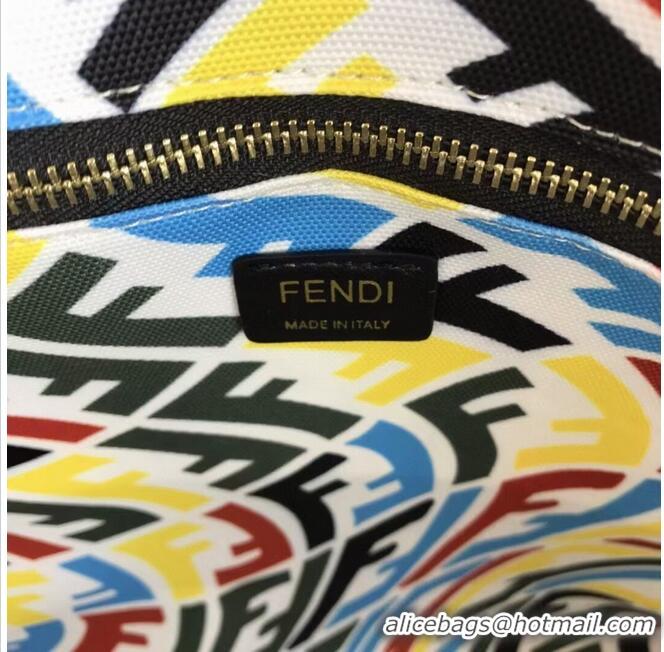 Buy Grade FENDI SHOPPER Multicolor jacquard FF Vertigo bag 8BH357AFL