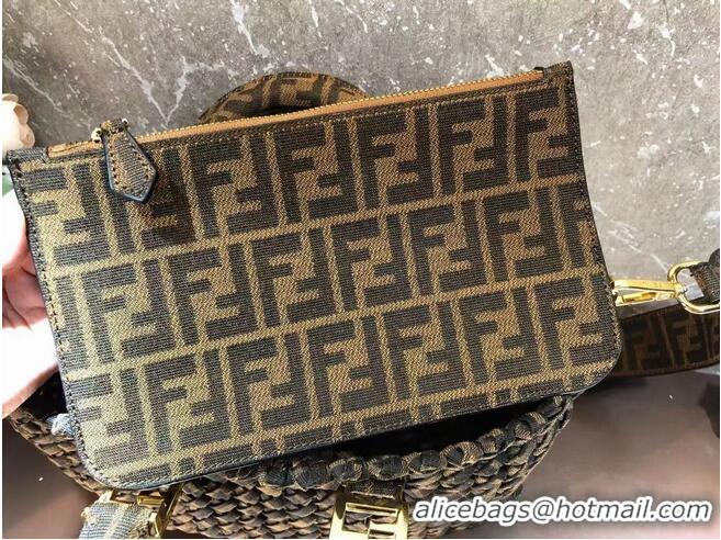 New Release Creation Fendi Weave Bag F6501 Brown