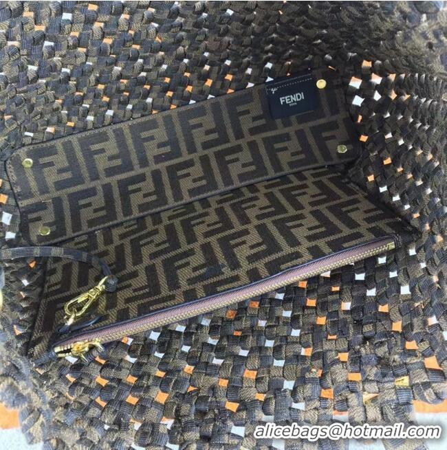 New Release Creation Fendi Weave Bag F6501 Brown