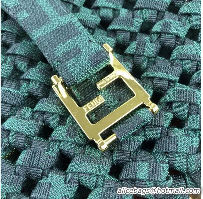 Market Sells Fendi Weave Bag F6501 blackish green