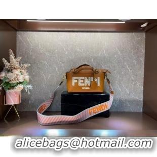 Buy Inexpensive FENDI Braided Straw Bag F6531 Camel