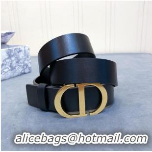 Buy Discount Dior Calf Leather Belt 30MM 2658 Black