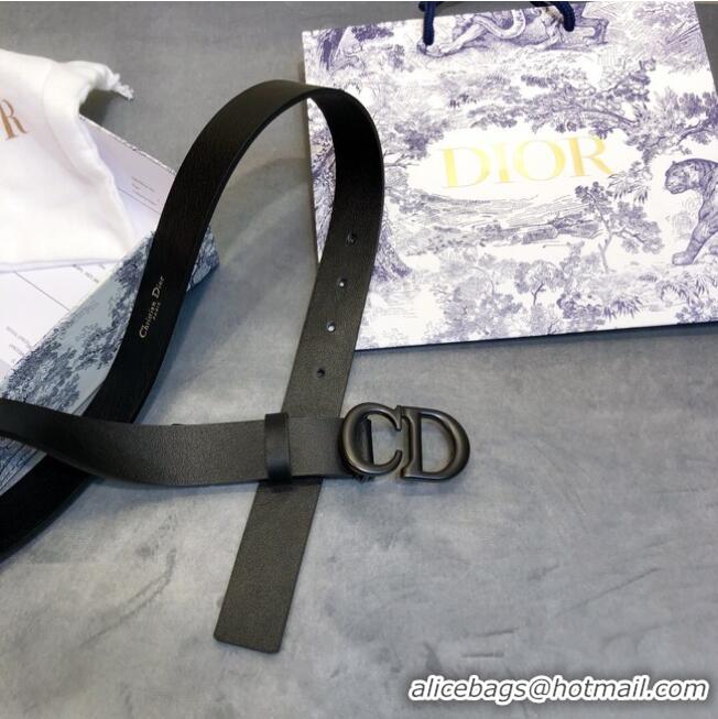 ​Original Cheap Dior Calf Leather Belt 35MM 2659 black