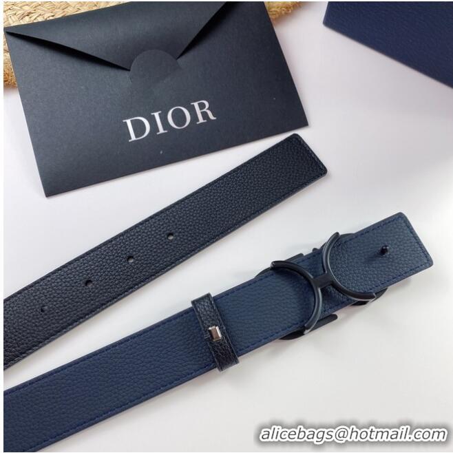 Classic Discount Dior Calf Leather Belt 35MM 2660 black