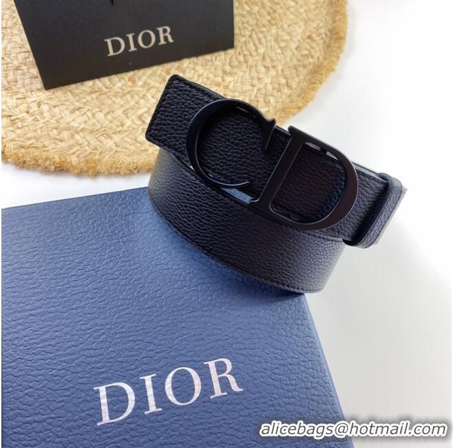 Classic Discount Dior Calf Leather Belt 35MM 2660 black