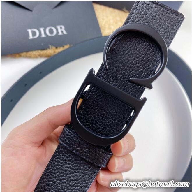 Classic Discount Dior Calf Leather Belt 35MM 2660 black