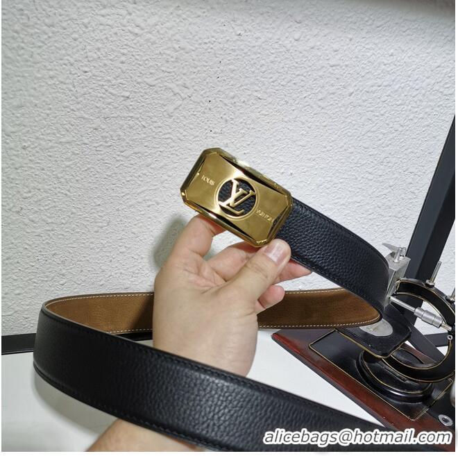 Top Quality Louis Vuitton Leather Belt 38MM M0199 Black